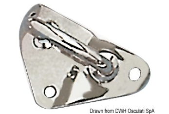 Piastra inox 55/60 mm 