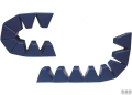 Piastra majoni multi strip 196 blu navy
