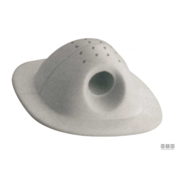 Piastra passacorda in gomma grigia