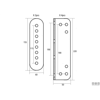 Piastra regolabile in alluminio per supporti motore