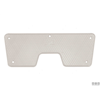 Piastra salvapoppa 270x88mm in plastica bianca