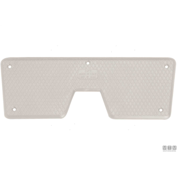 Piastra salvapoppa 270x88mm in plastica bianca