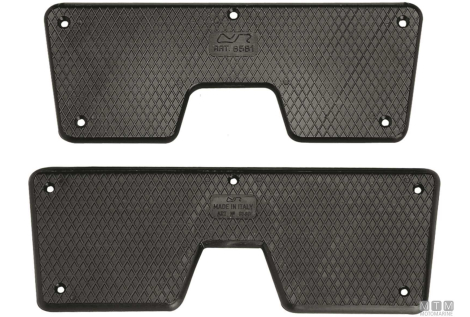 Piastra salvapoppa 270x88mm in plastica bianca