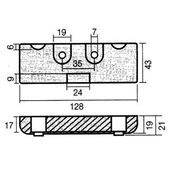 Piastra verado 215-275 in zinco
