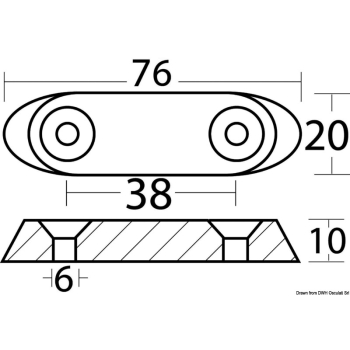 Piastrina 40-50 HP 4 tempi 