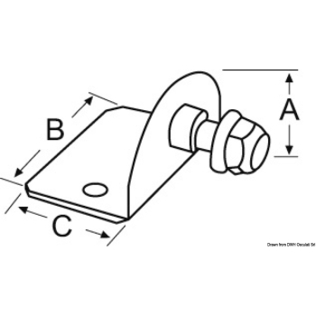 Piastrina 90° compact sfera 10 mm esterno 