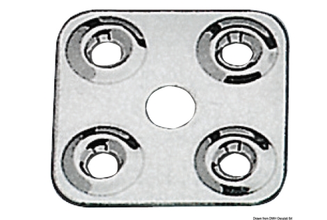 Piastrina fissa cinghie 50x16 mm 