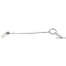 Piastra + cavo inox, con linguetta 
