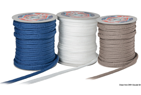 Piattina per parabordi 14 mm x 50 m bianca 