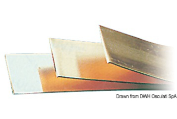 Piattina rame stagnato barre da 2 mt tolleranza +0.10 mt