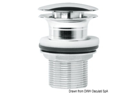 Piletta in ottone cromato 