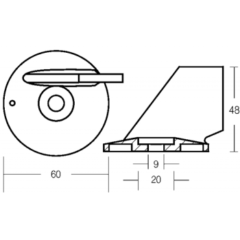 Pinna al s/raffreddamento 75-85hp