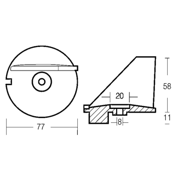 Pinna tohatsu 60/70/90/120/140hp