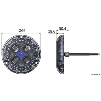 PIRANHA P4 LED dual color bianco e blu polymer   
