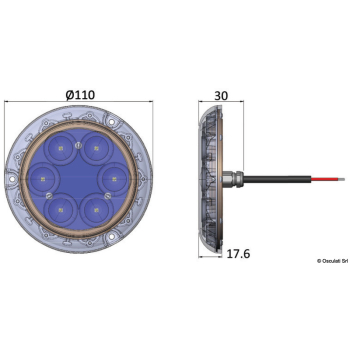 PIRANHA P6 NITRO LED blu 24V 