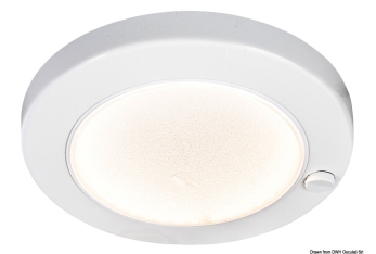 Plafoniera ABS Saturn LED cromata a filo  