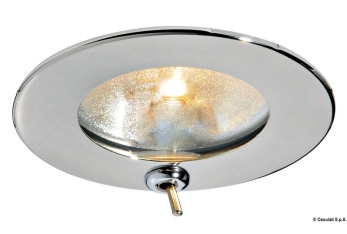 Plafoniera Atria inox 10 W con interruttore 