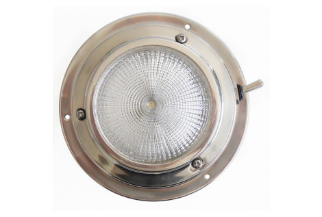 Plafoniera inox Ø mm.140 x 40h 12v