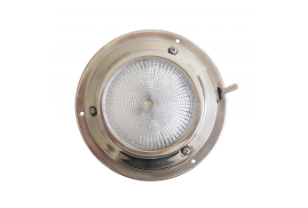 Plafoniera inox Ø mm.140 x 40h 12v