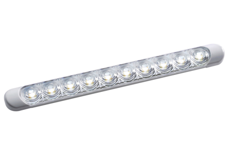 Plafoniera LED da appoggio bianca 230x24x11 mm 