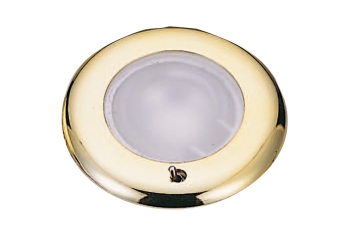 Plafoniera LED da incasso SOLE ghiera dorata 