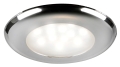 Plafoniera LED incasso SOLE ghiera cromata switch 