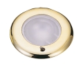 Plafoniera LED incasso SOLE ghiera dorata switch 