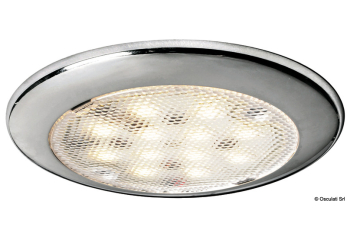 Plafoniera LED Procyon III inox 12/24V con interruttore 4,7W 