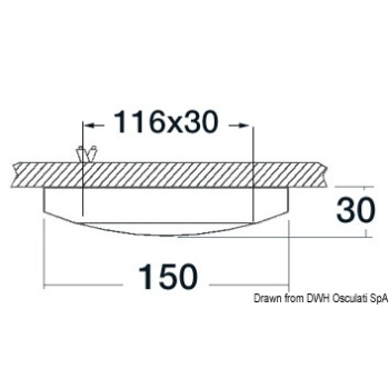 Plafoniera Polaris LED lucida  