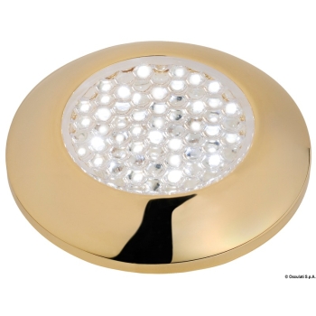 Plafoniera stagna LED dorata 