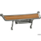 Plancia Large Teak e Acciaio Inox 780x400mm con Scaletta 3 Gradini