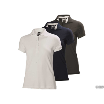 Polo h/h crew tech donna 33984 bianco s