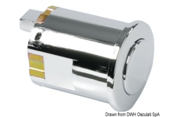 Pomello finitura cromata 