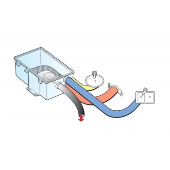 Pompa a pozzetto per docce 750gph