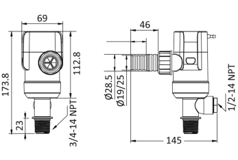 Pompa aeratrice Europump Next Gen 24V interna  