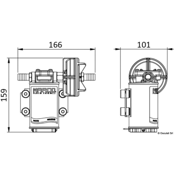 Pompa autoadescante 12 V 15 l/min 