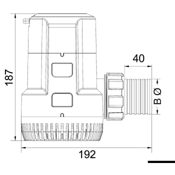 Pompa di sentina ad immersione G3700 12 V 