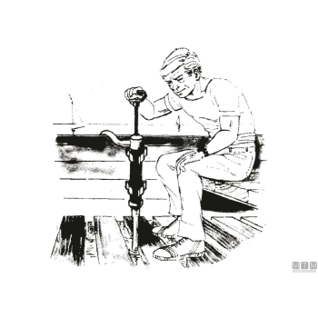 Pompa manuale sentina l75cm< 