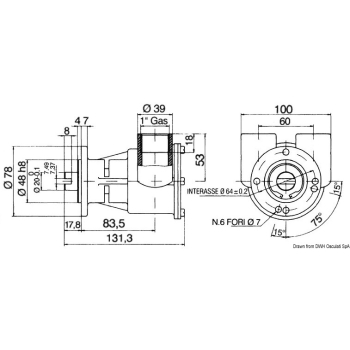 Pompa Nauco FPR046 bocche 1" 
