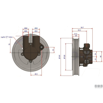 Pompa raffreddamento johnson f6b-9