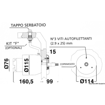 Pompa retro cruscotto UP28R 