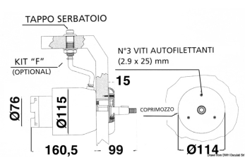 Pompa retro cruscotto UP33R 