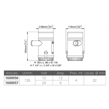 POMPA UP 2000 12V