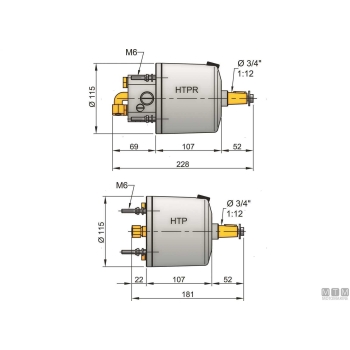 Pompa vetus htp2010 (set 2 racc 8mm)