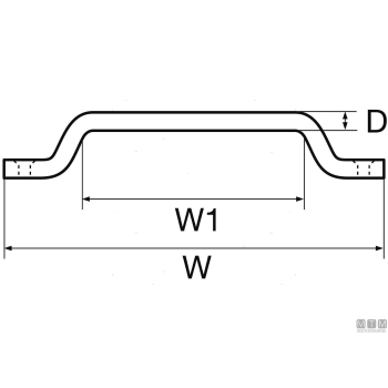 Ponte passacinghia d5mm inox<