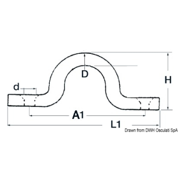 Ponticello inox filo 5x51 mm 