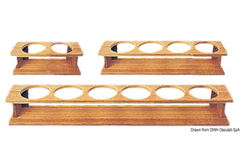 Porta bicchieri teak 275x87x90 mm 