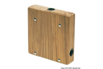 Porta motore in teak 3 morsetti 
