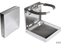 Portabicchiere pieghevole inox