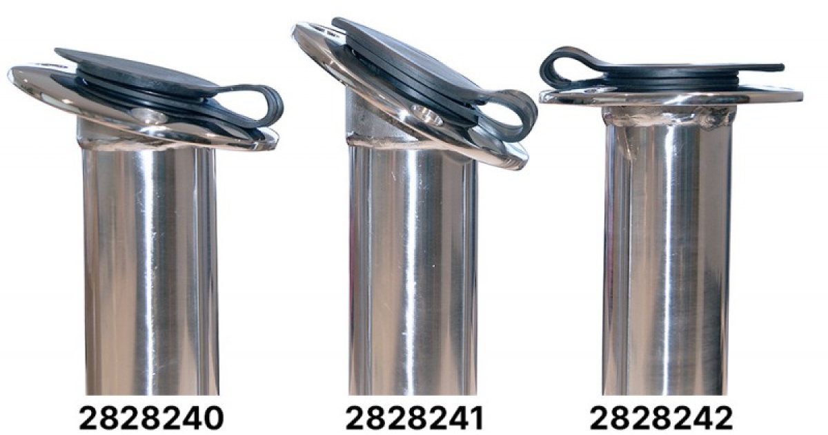 Porta Canna Da Pesca Amarine Made In Acciaio Inox Per Barca &ndash; Supporto Outrigger Regolabile 60&deg; E 90&deg;